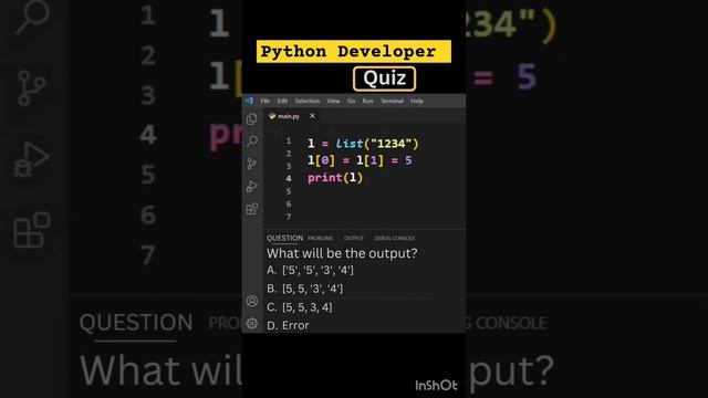 quiz for a python developer part #6 #python #quiz #pythonquiz #listinpython
