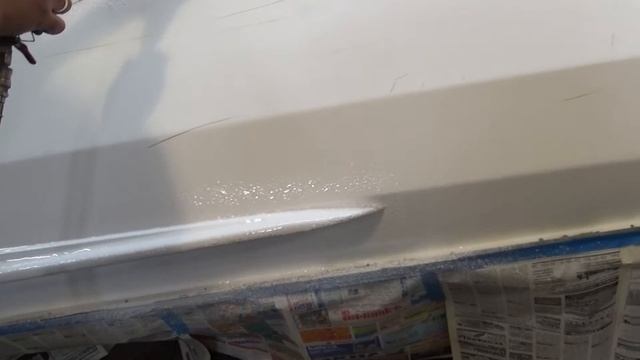 Обработка (покраска) гелькоутом дно гидроцикла (лодки) смотреть онлайн