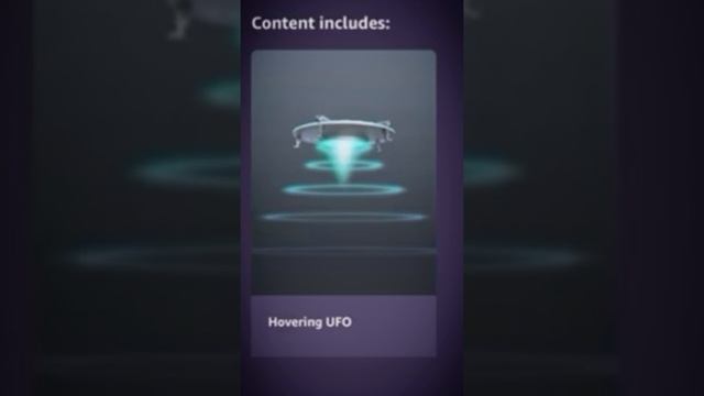 New hovering UFO accessory on Roblox.