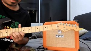 Test direct amp American Fender and Orange Crush 20RT