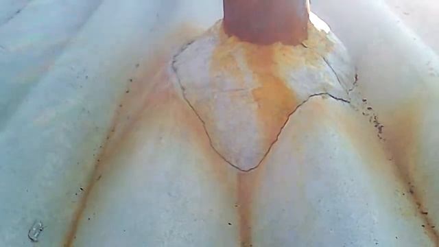 Состояние асбеста вокруг трубы спустя 2 года. смотреть онлайн