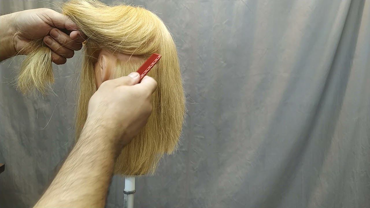 "Дырка" за ухом при стрижке каре: как избежать. Градуированое каре смотреть онлайн