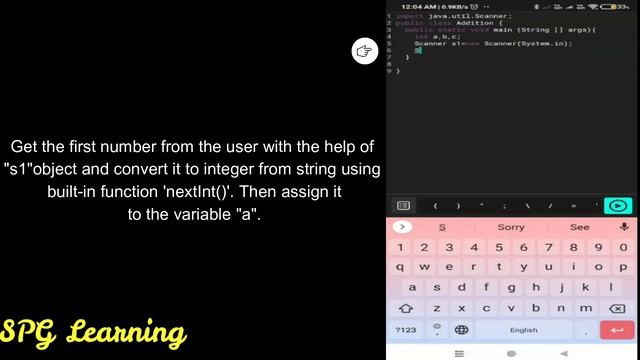 #java #javaprogramming  How to do Java Programming with Scanner class in Mobile using Dcoder App