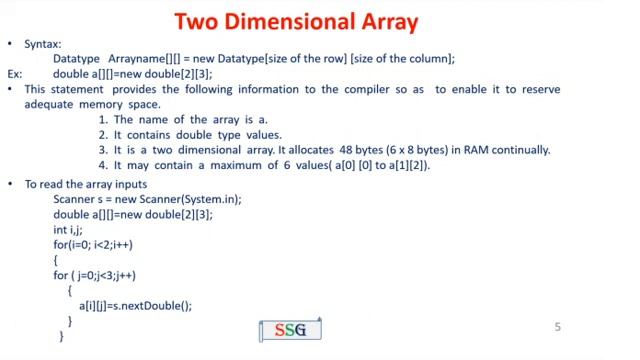 Java | Arrays | One and Two dimensional Array | Syntax | Programs | Matrix Addition | CS8392-OOP |