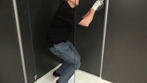 Монтаж на квадратна душ кабина Huppe | Gaudi DS