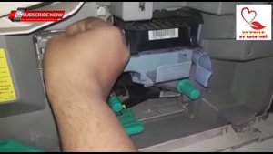 How to remove jamed paper from scanner/ canon ir 3320 model/toner filling catridge/