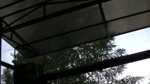 Монтаж навеса для подъемных ворот, 4х5. 14.09.16.