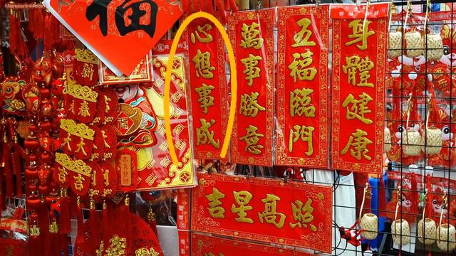 New Year market vlog——Learn Chinese New Year wishes