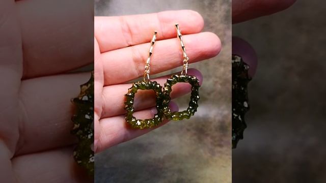 Резные серьги