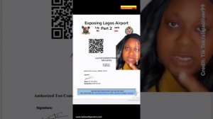 How Lagos Airport Officials Extort Travelers  -American Woman