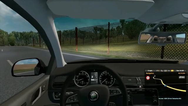 Oliver Rolls The Skoda Superb In ETS2 смотреть онлайн