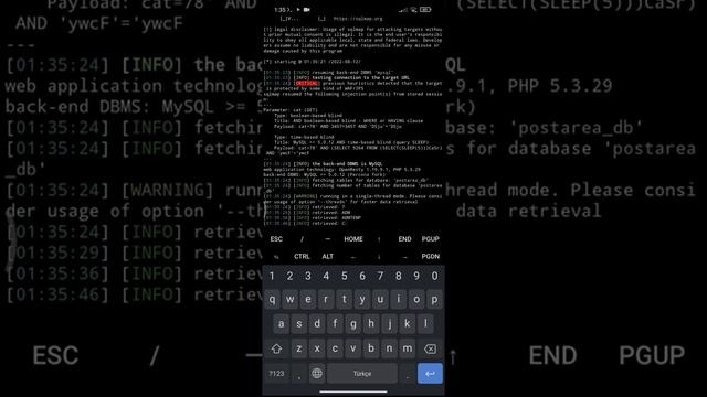 Hacker olmaq yolunda addım addım #6 Termux Sqlmap ile sayt hackladığ #termux #hacker #kalilinux смотреть онлайн