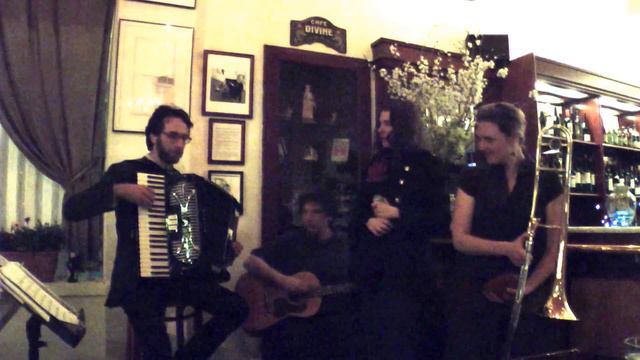 MY BLUE HEAVEN: MEREDITH AXELROD EMILY ASHER CRAIG VENTRESCO ROB REICH at CAFE DIVINE