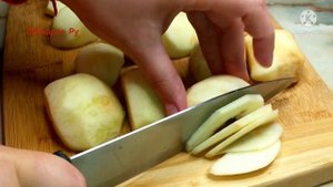 Яблочный пирог, тающий во рту! Французский пирог Невидимый. Много яблок мало теста.