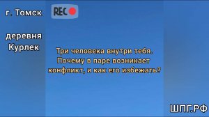 3 человека внутри тебя. Внутриличностный конфликт. Почему возникает конфликт в паре? Как избежать?