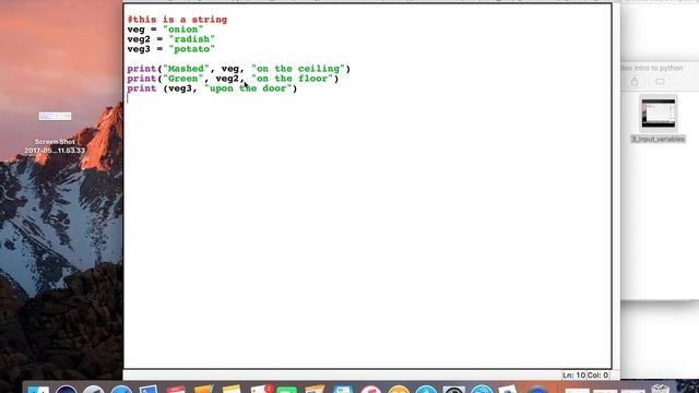 Beginner Python 4: Multiple variables