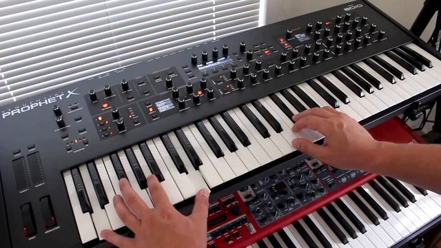 Dave Smith Instruments Sequential Prophet X Sound Demo (no talking) смотреть онлайн