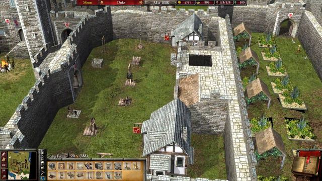 Stronghold 2 relaxing longplay | Building a huge caste in free build mode #1 смотреть онлайн