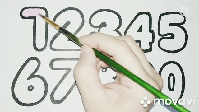 рисуем цифры для детей /Drawing Basic Numbers for Children. смотреть онлайн