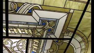 Витражи  Витражный потолок в технике Тиффани