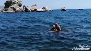 Крым. Судак. Крабий остров. Пляж Мохито