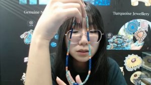20240906-01 Natural turquoise Lapis lazuli and spiny oyster casual natural irregular gemstone neckla