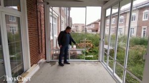 Остекление терассы лучшей финской раздвижной системой ЛюкСист
