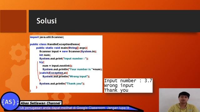 Exception Handling Java смотреть онлайн