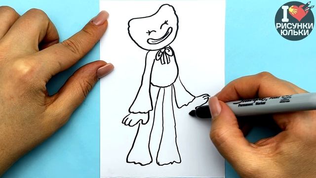 Как нарисовать КИСИ МИСИ просто и мило | Рисунки Юльки Поппи Плейтайм