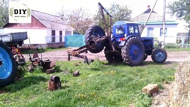 Самодельная кран балка своими руками на трактор Т40 или Т25. Кран на трактор #Самодельный#трактор смотреть онлайн