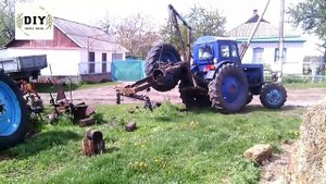 Самодельная кран балка своими руками на трактор Т40 или Т25. Кран на трактор #Самодельный#трактор