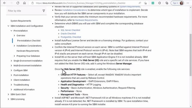 SBM- Preparing the Servers and Database [Installing SBM Part 2 of 5]