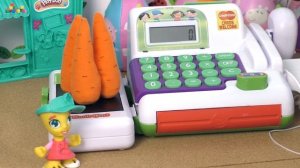 Свинка Пеппа мультик(Peppa Pig) Как приготовить салат. Детская касса.