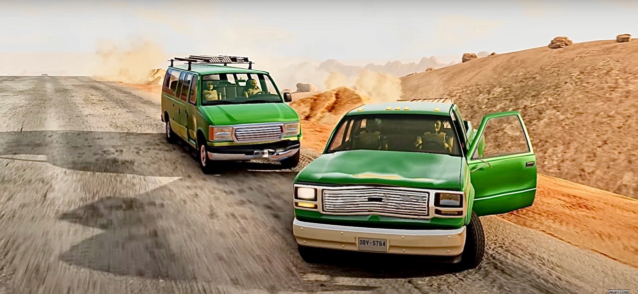 BeamNG Drive - Автомобили против RoadRage смотреть онлайн