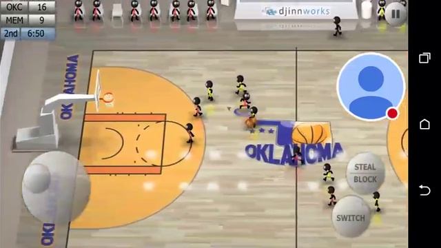 Stick man basketball game play