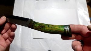 Кухонный нож из мех пилы Р9 своими руками.#Нож