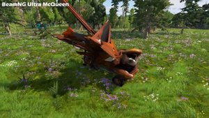 Double Flatbed Trailer Truck vs Speedbumps Train vs Cars | Beamng.Drive #518