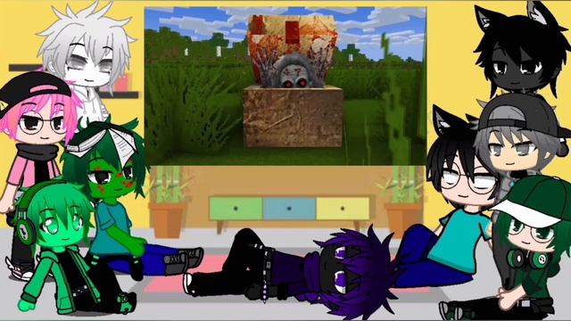 Monster School-React To Scary Box Meme///Gacha Club.. смотреть онлайн