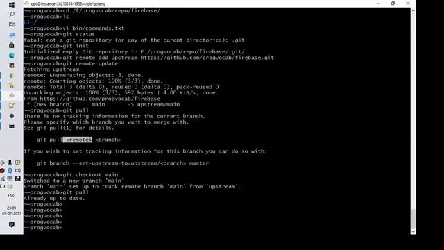 There is no tracking information for the current branch. смотреть онлайн