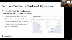 Kubernetes Atlanta meetup - September 2019 - CockroadDB on K8s