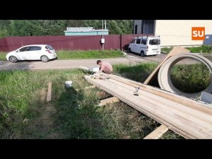 Выходим на новый объект строительства дома Сумароково