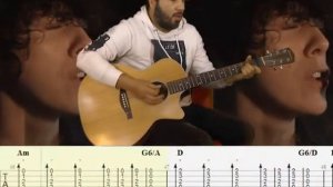LOST ON YOU - LP - Guitar Cover + Tutorial - With TABS - Eastman HE 122 CE