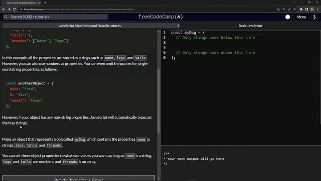 JavaScript Basic 83: Build JavaScript Objects | FreeCodeCamp