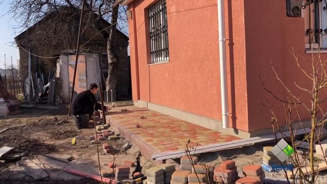 Укладка тротуарной плитки 51 м.кв. за 1 день смотреть онлайн