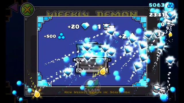 Что выпадает из демон сундука Weekly Demon /// geometry dash