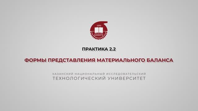 Анисимова В.И. Практика2.2. Формы представления материального баланса