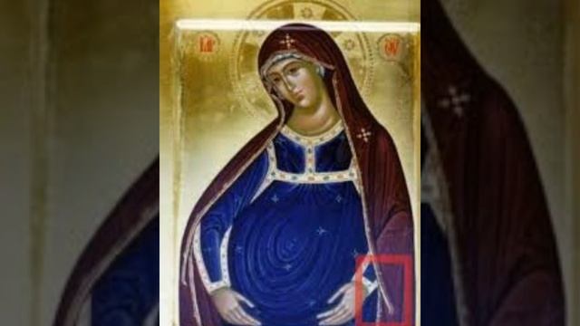 МОЛИТВА О ДАРОВАНИИ ДЕТЕЙ ПРИ БЕСПЛОДИИ. Редкая икона, где ДЕВА МАРИЯ носит в утробе ИИСУСА ХРЕСТА