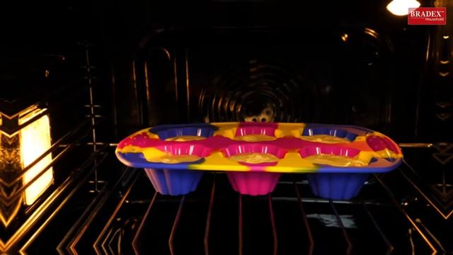 Bradex TK 0569 Силиконовая форма для выпечки, мультиколор 3 цвета, кексы смотреть онлайн