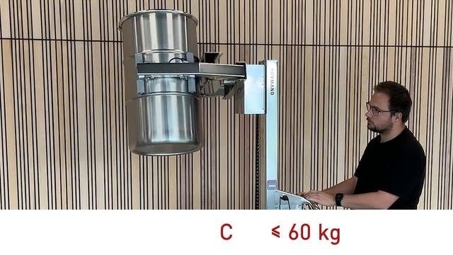 Ручной подъемник манипулятор для бочек - для склада и производства - КИИТ