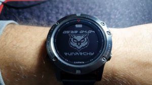 Runarchy Urban Watchface on Garmin Fenix 5X